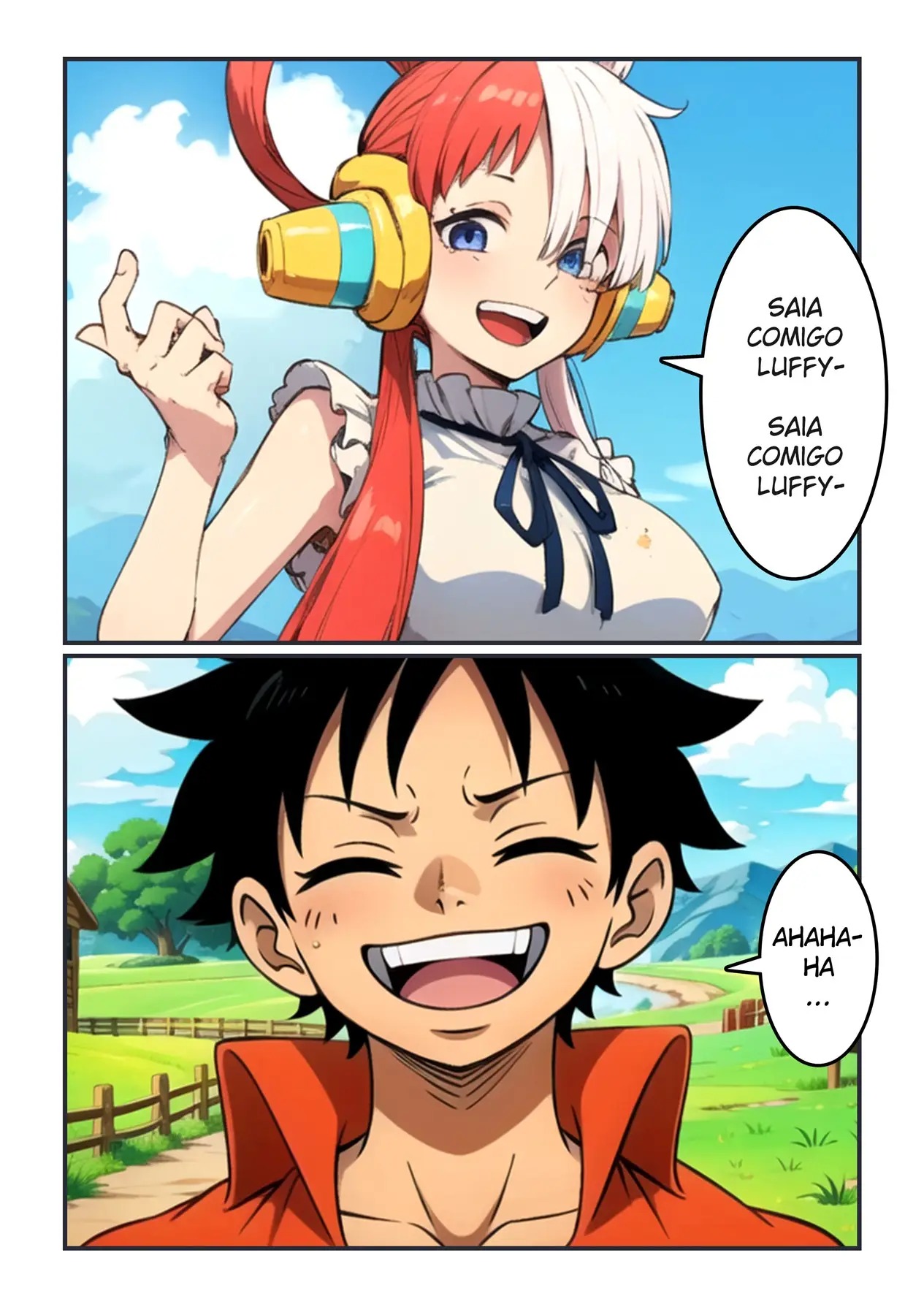 One Piece Hentai - Luffy pegando Uta