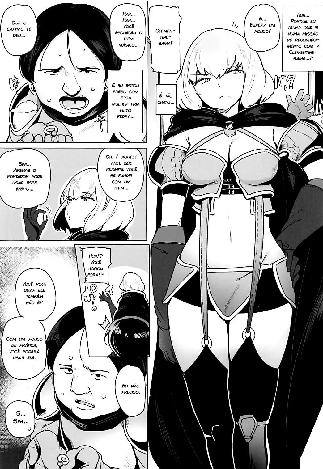 Overlord Hentai: Clementine ainda virgem