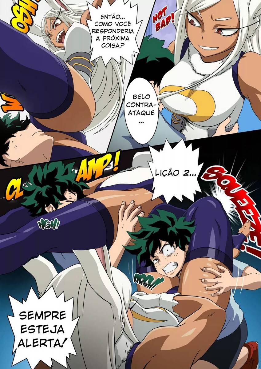 Boku no Hero Academia Hentai - Treino sexual de Mirko